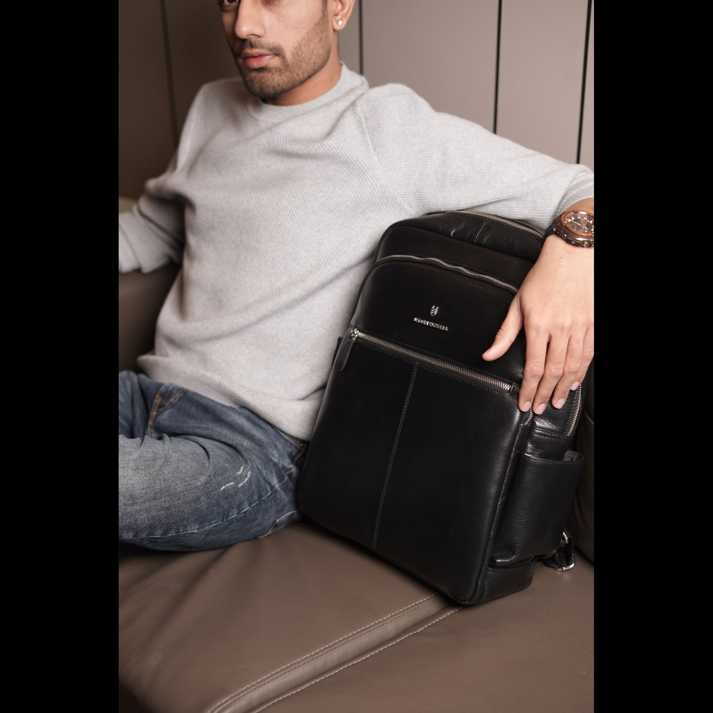 Trekker Black Backpack