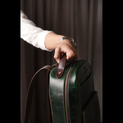 Metropolitan Voyager Greenish-Brown Backpack