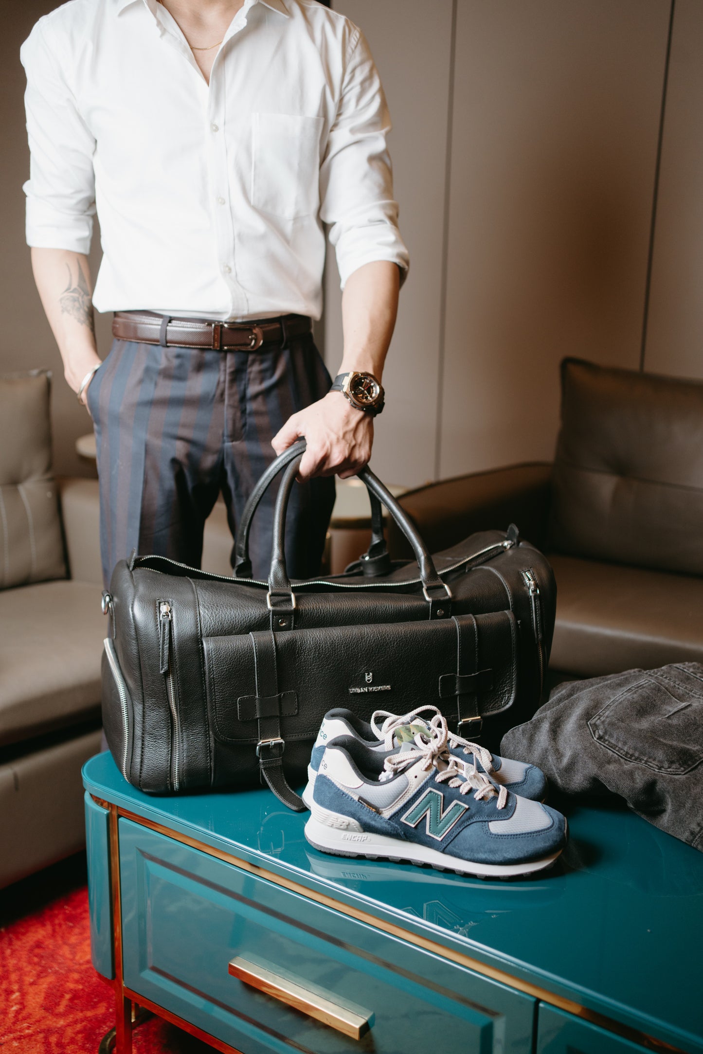 Jetsetter Weekender Black Duffle