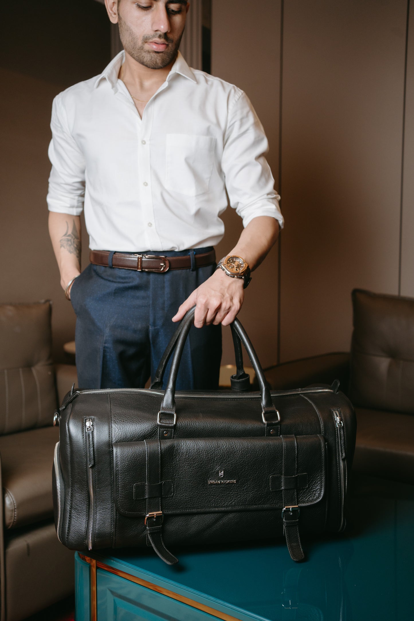 Jetsetter Weekender Black Duffle