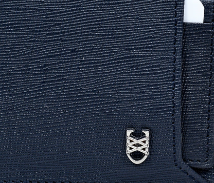 Urban Blue Saffiano Wallet