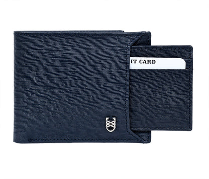 Urban Blue Saffiano Wallet