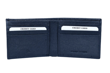 Urban Blue Saffiano Wallet