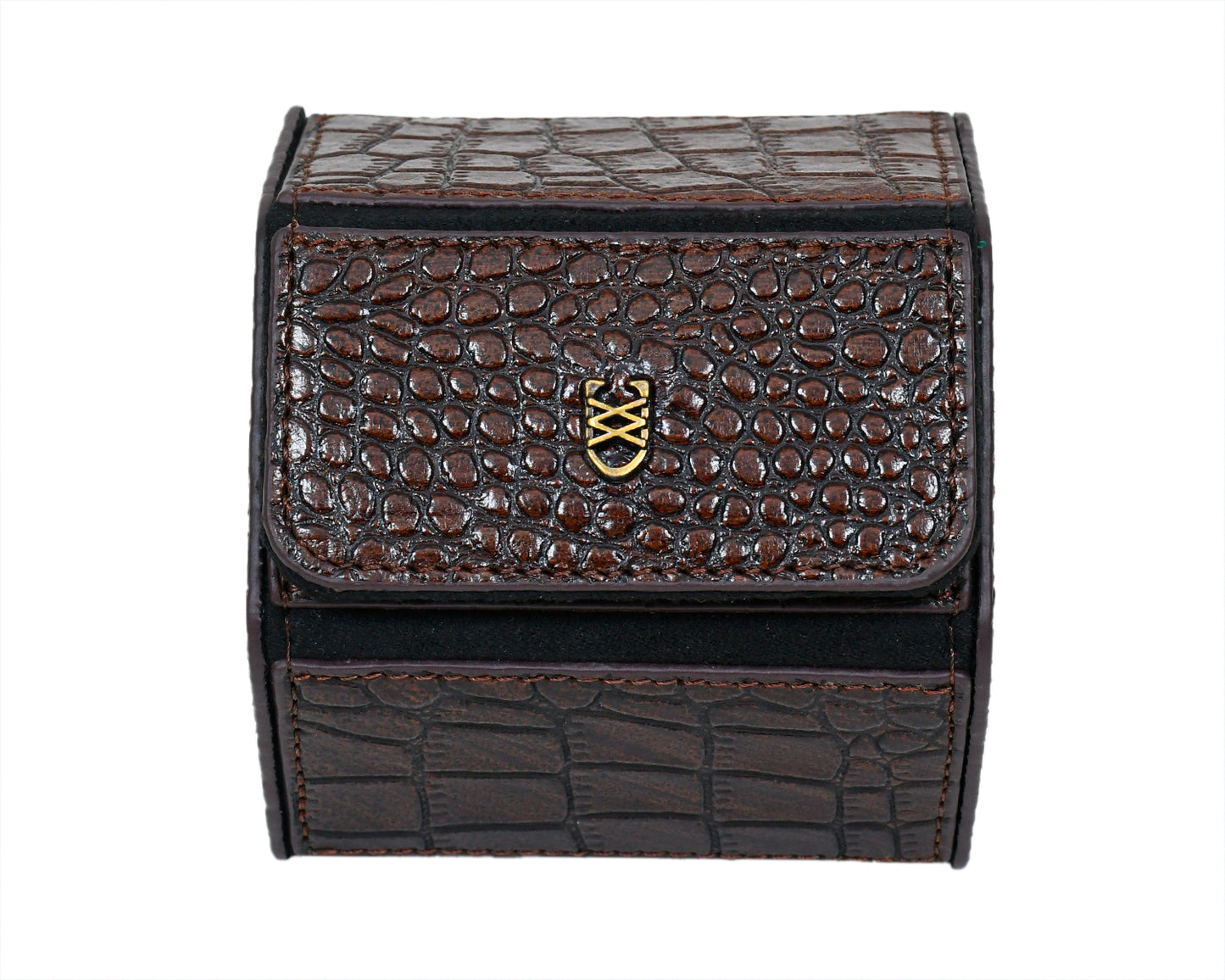 CognacCroco Luxury Watch Case