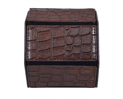 CognacCroco Luxury Watch Case