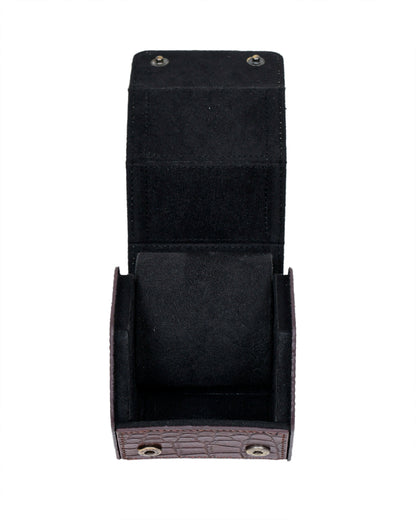 CognacCroco Luxury Watch Case