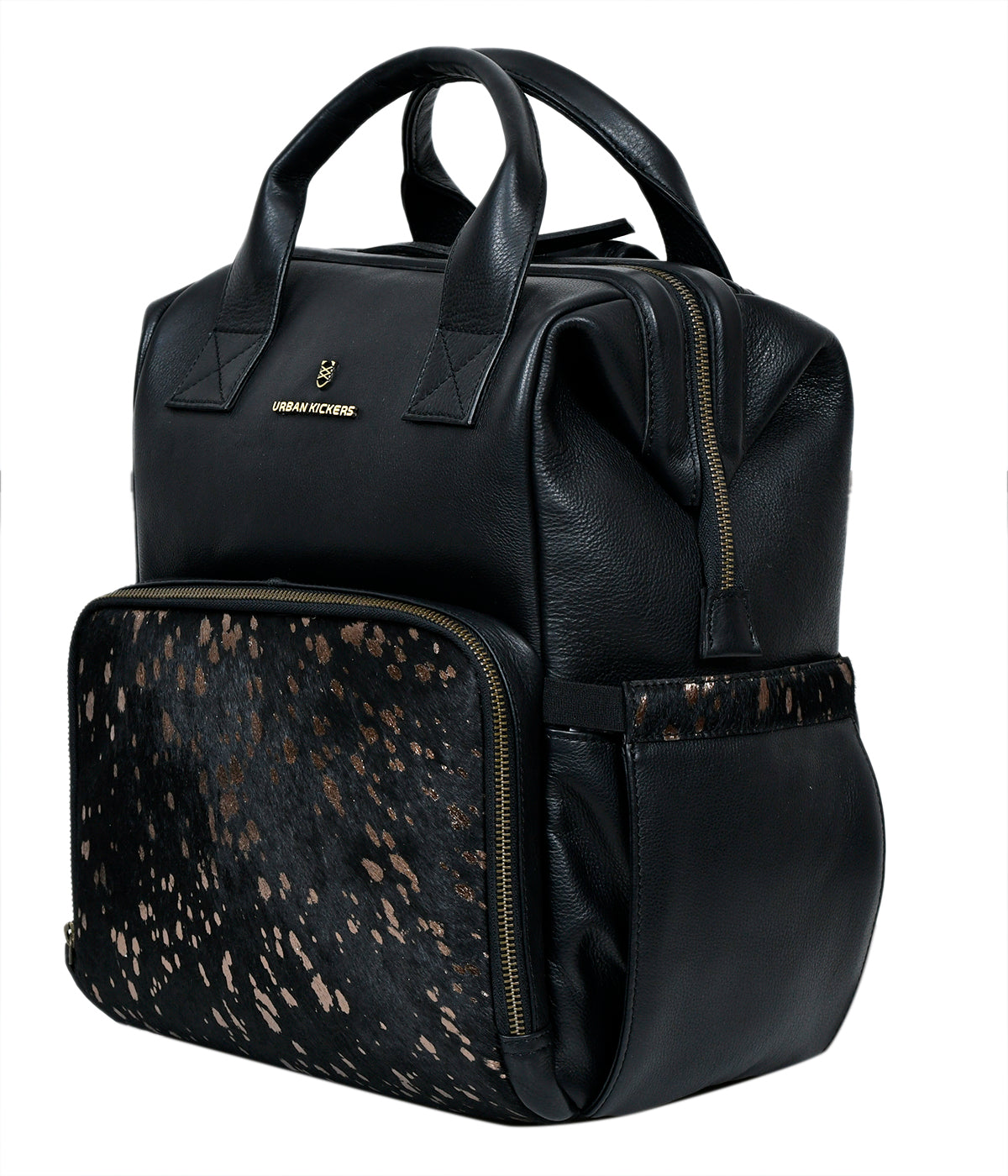 Little Lama Black Diaper Bag