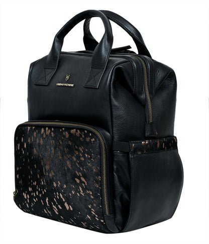Little Lama Black Diaper Bag