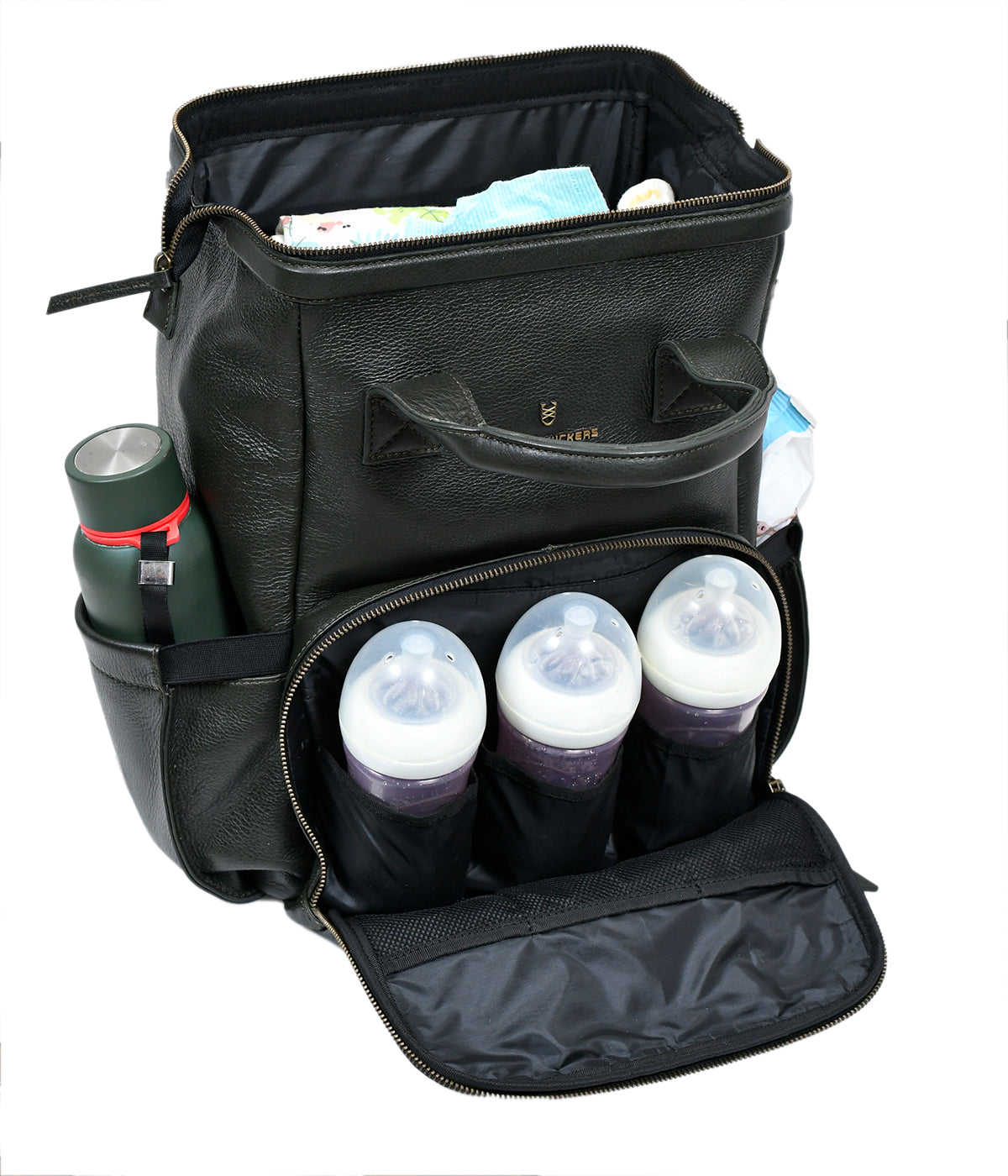 Little Lama Olive Diaper Bag