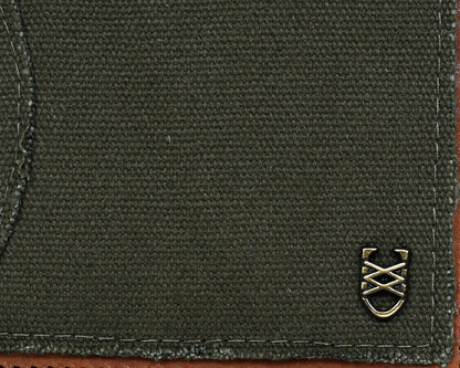 ForestTan Canvas Leather Wallet