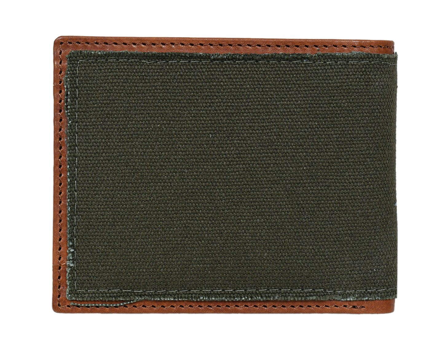 ForestTan Canvas Leather Wallet