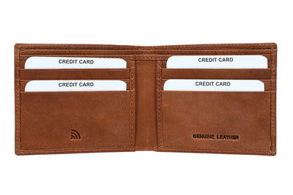 ForestTan Canvas Leather Wallet