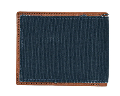 BlueSaddle Canvas Leather Wallet