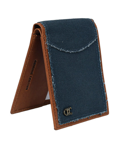 BlueSaddle Canvas Leather Wallet