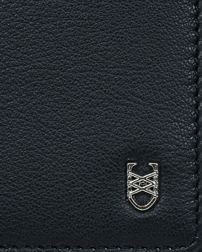 Jet Black Nappa Card Wallet