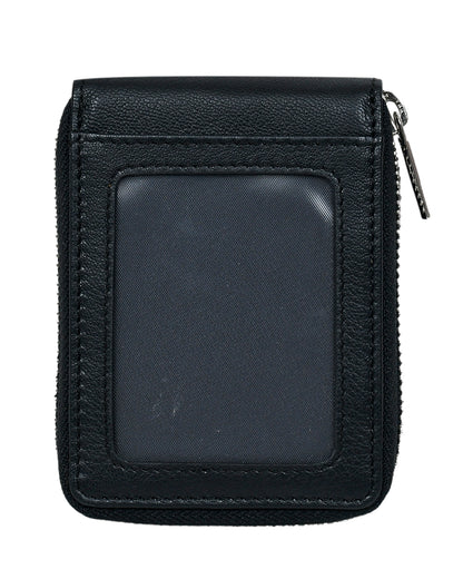 Jet Black Nappa Card Wallet