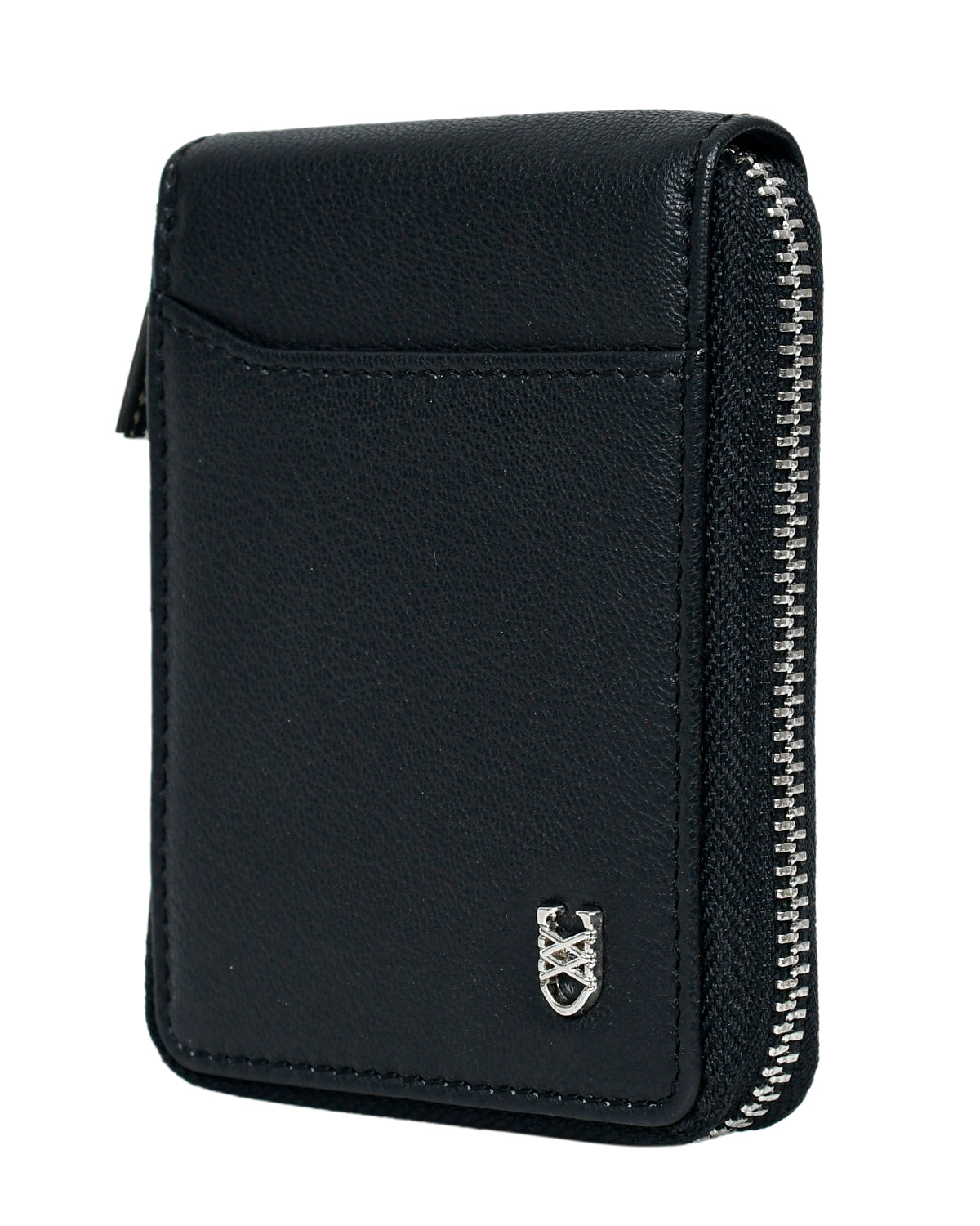 Jet Black Nappa Card Wallet