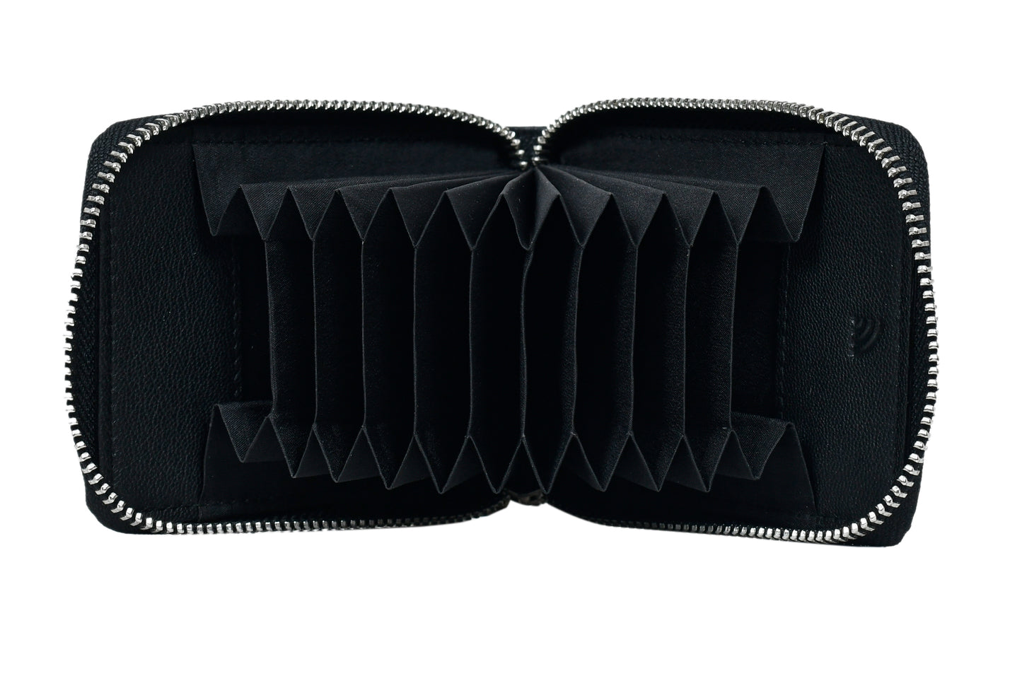 Jet Black Nappa Card Wallet