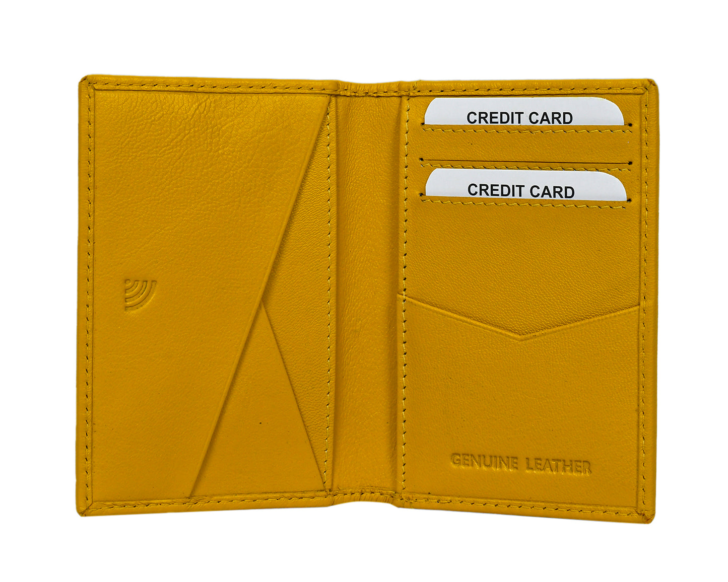 GoldenEdge Slim Leather Wallet