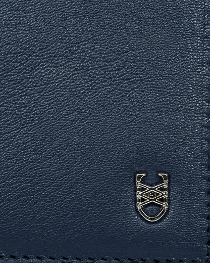 Midnight Blue Slim Leather Wallet