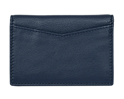 Midnight Blue Slim Leather Wallet