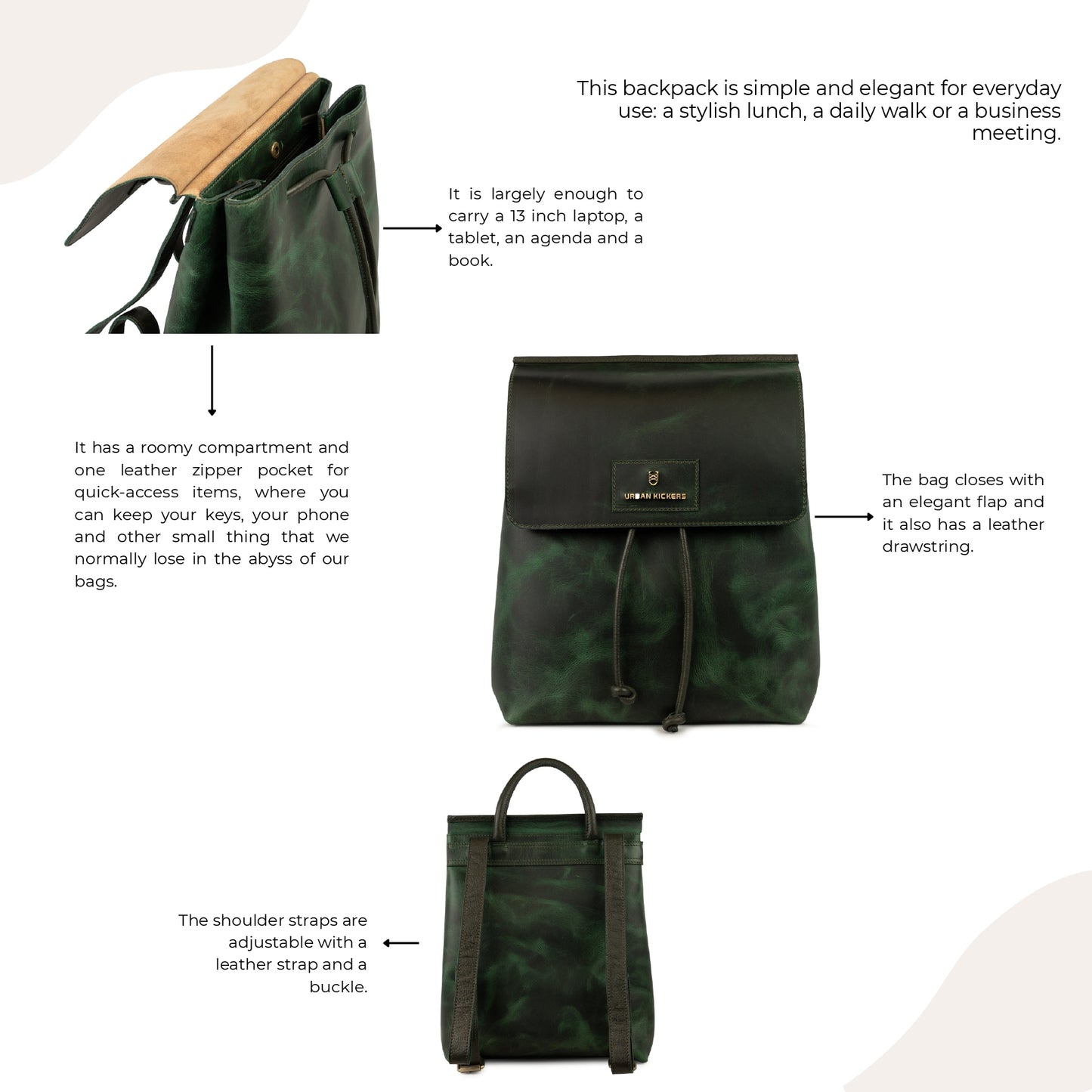 Grace Green Backpack