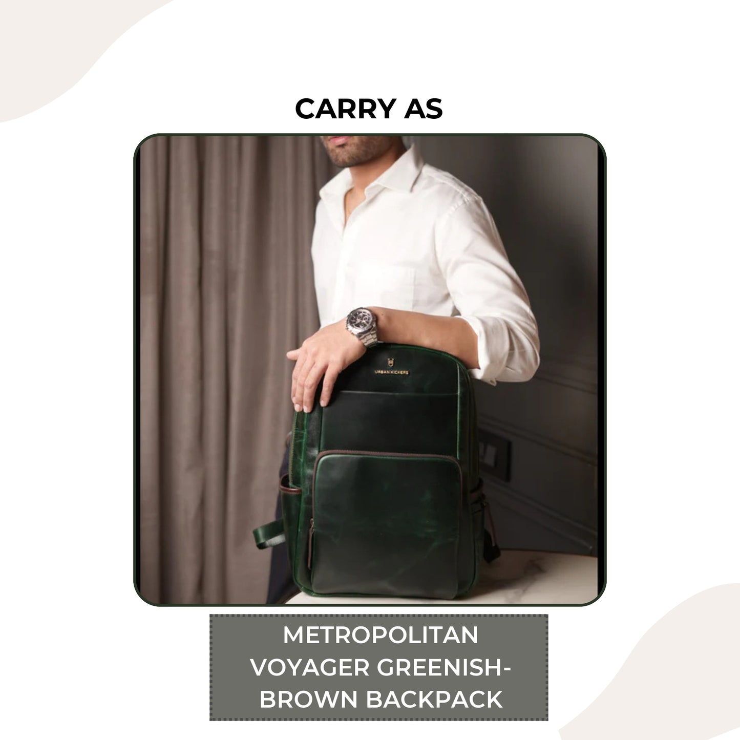 Metropolitan Voyager Greenish-Brown Backpack