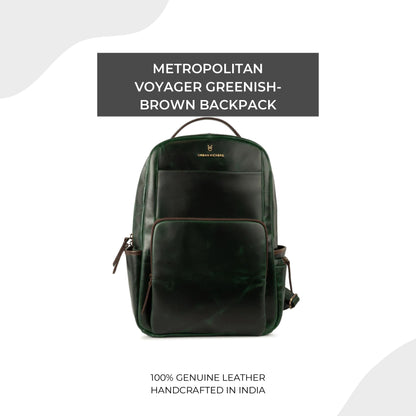 Metropolitan Voyager Greenish-Brown Backpack