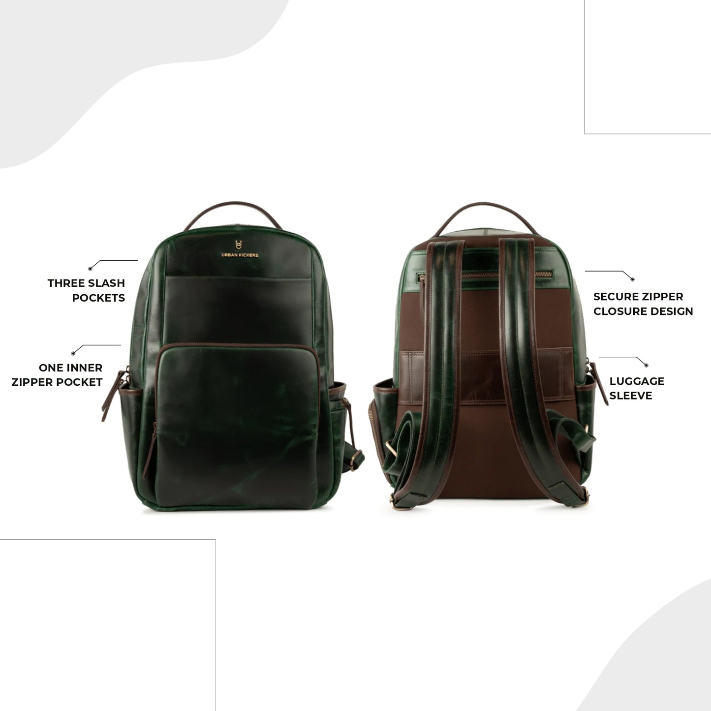 Metropolitan Voyager Greenish-Brown Backpack