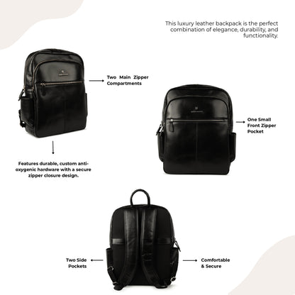 Trekker Black Backpack