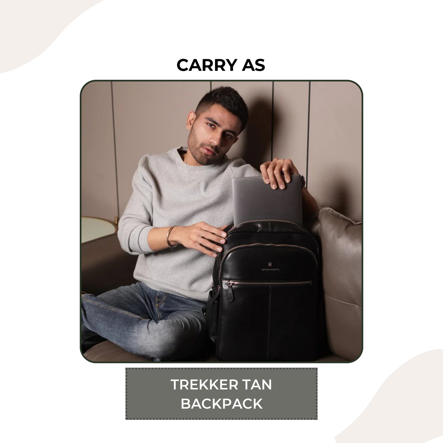 Trekker Black Backpack