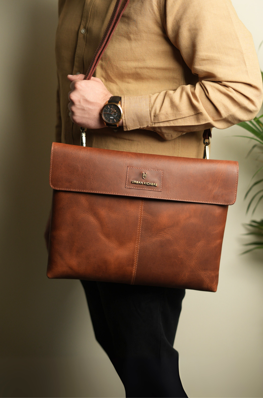 Glide Wrap Tan Laptop Sleeve